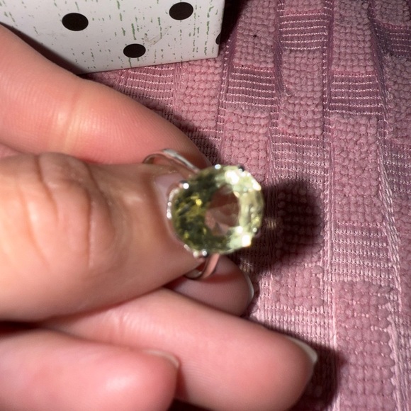 Oval Yellow Citrine Gemstone and 925 Sterling Silver Jewelry Set - Picture 7 of 9